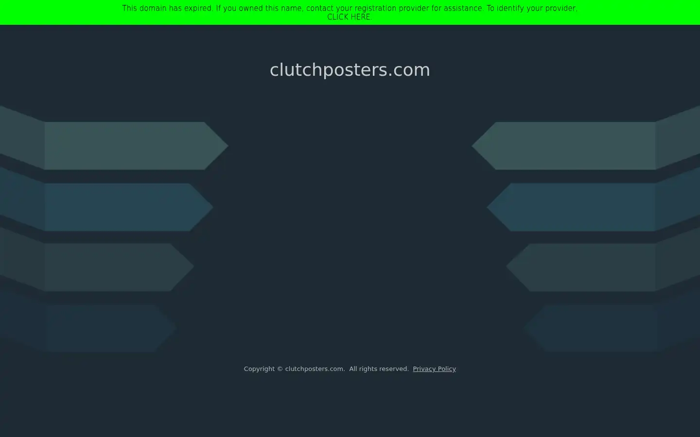 Screenshot of clutchposters.com