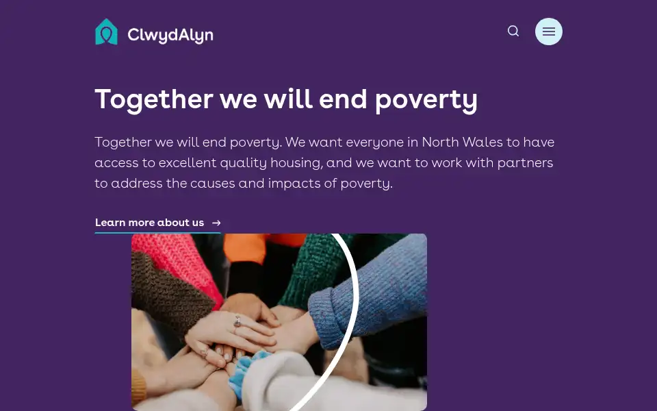 Screenshot of clwydalyn.co.uk
