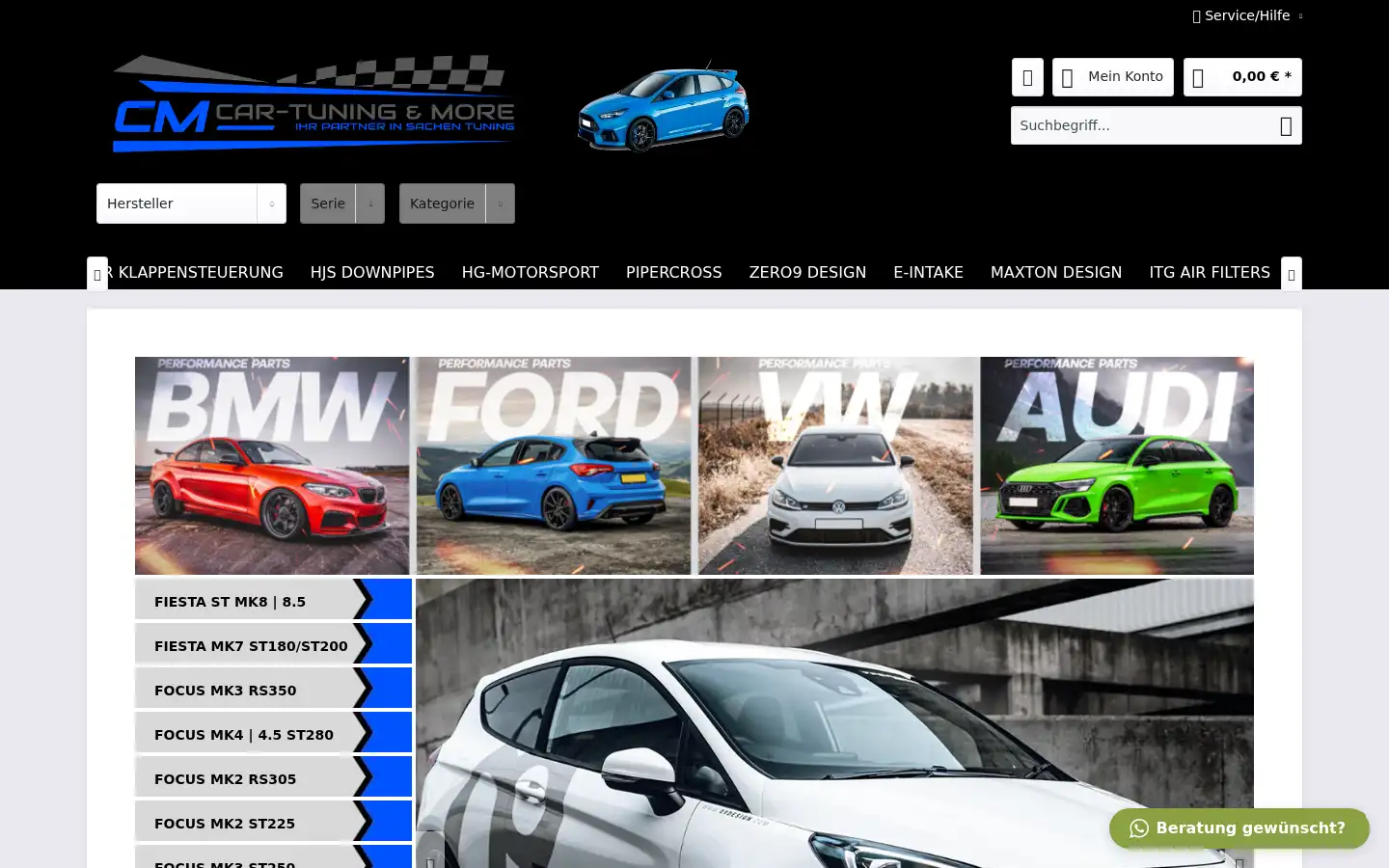 Screenshot of cm-performance.de