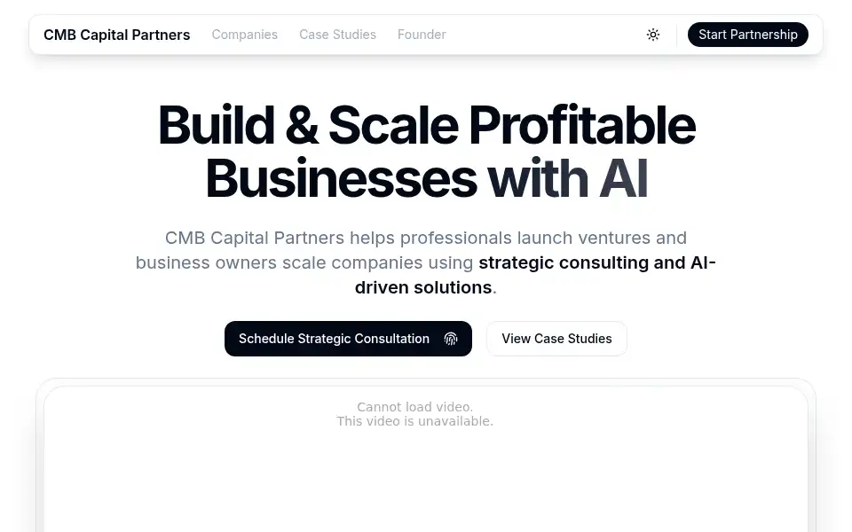 Screenshot of cmbcapitalpartners.com