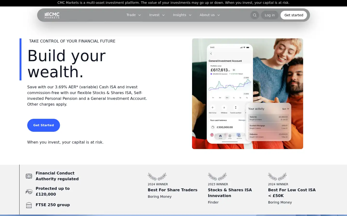 Screenshot of cmcinvest.com