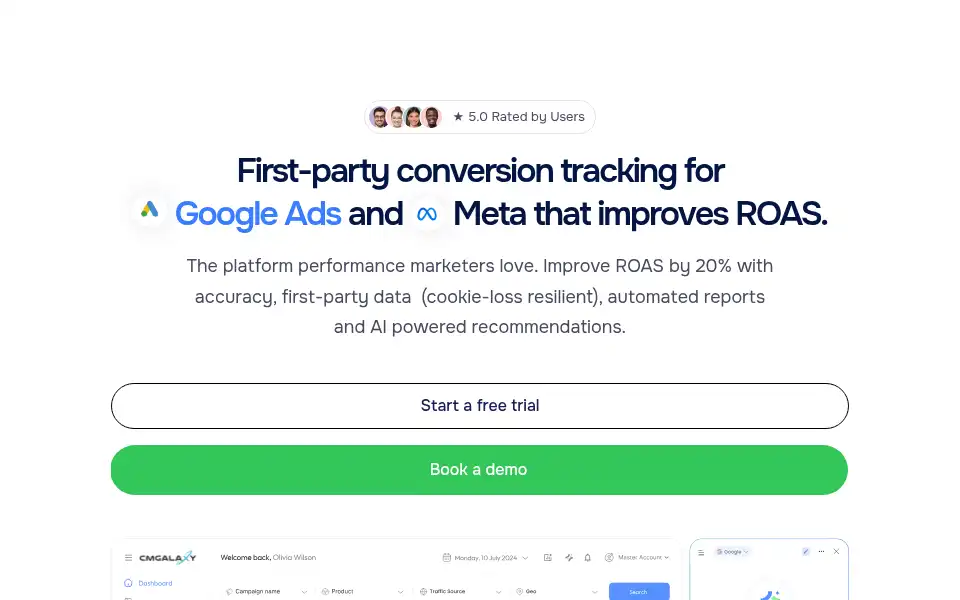 Screenshot of cmgalaxy.com