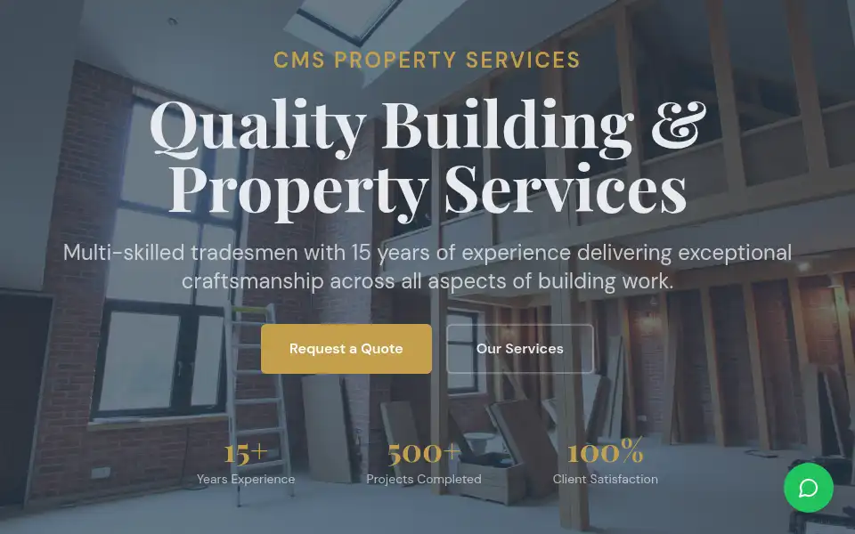 Screenshot of cmspropertyservices.co.uk