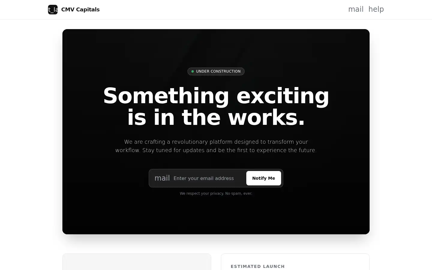 Screenshot of cmvcapitals.com