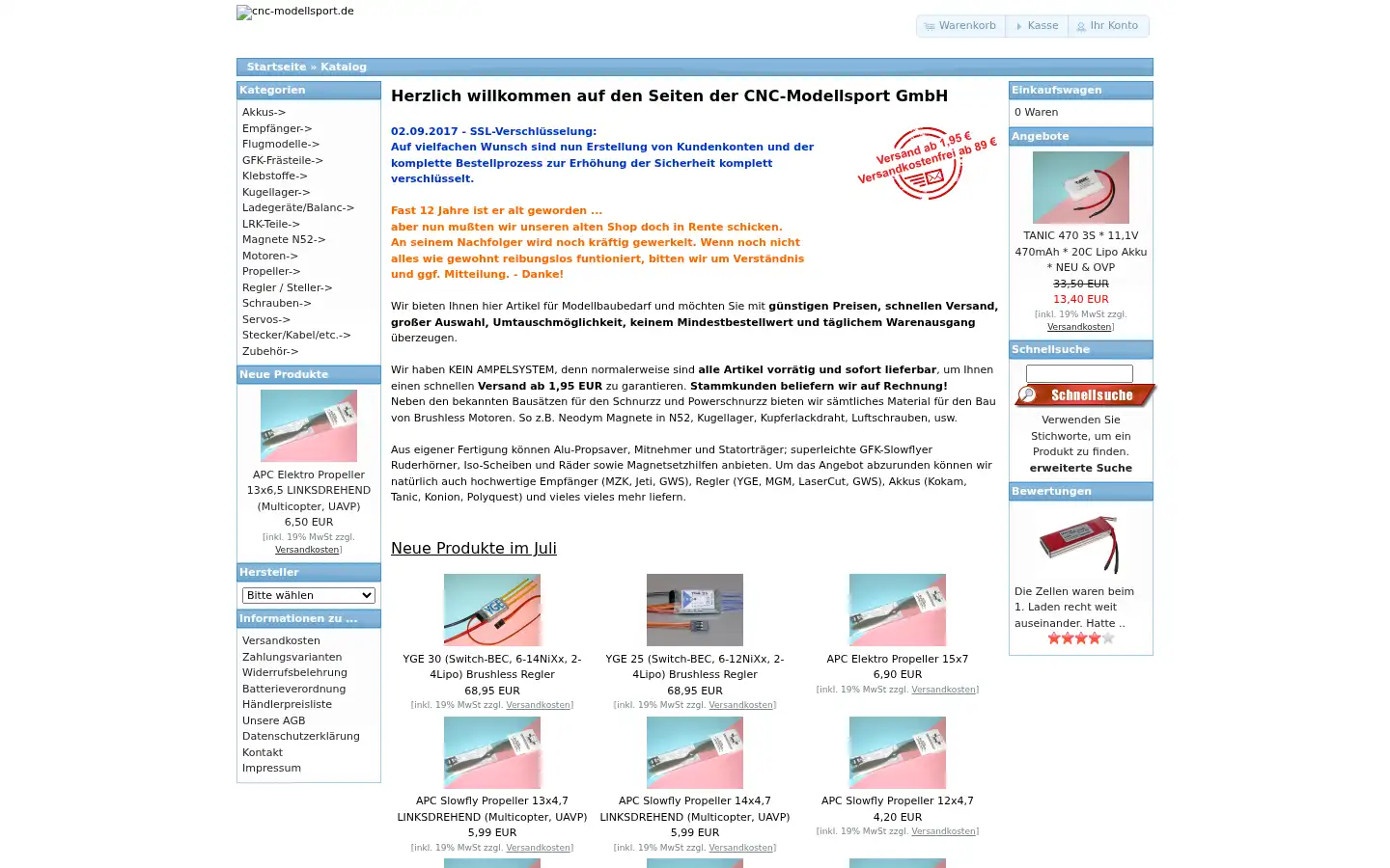 Screenshot of cnc-modellsport.de