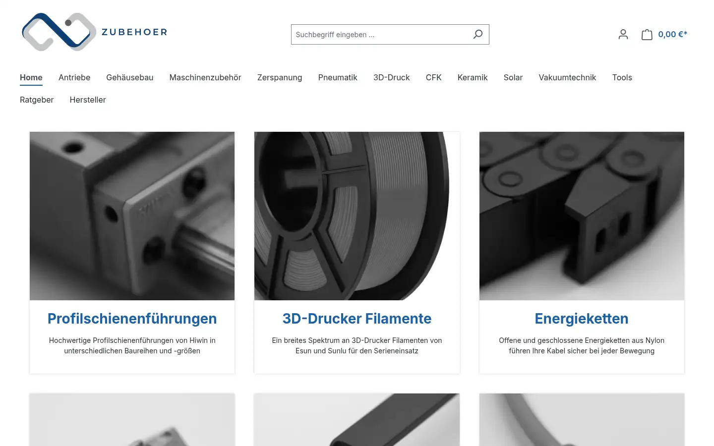 Screenshot of cnc-zubehoer.eu