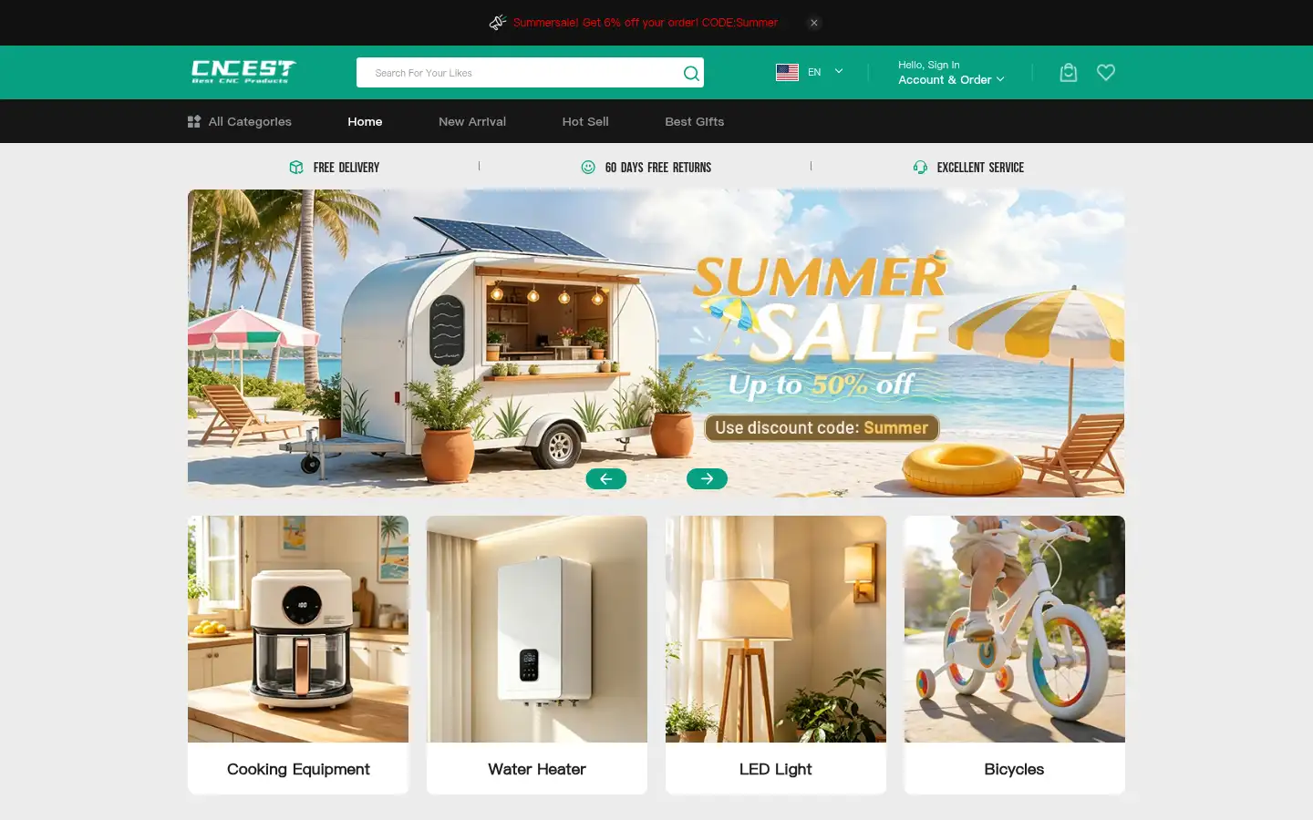 Screenshot of cncest.com
