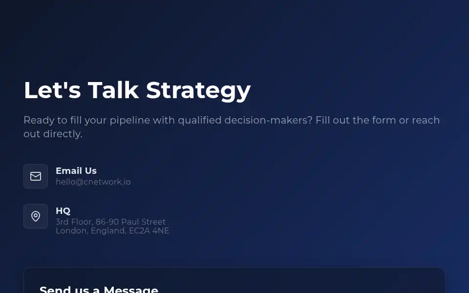 Screenshot of cnetwork.io