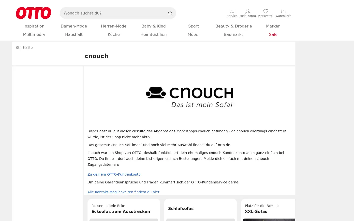 Screenshot of cnouch.de