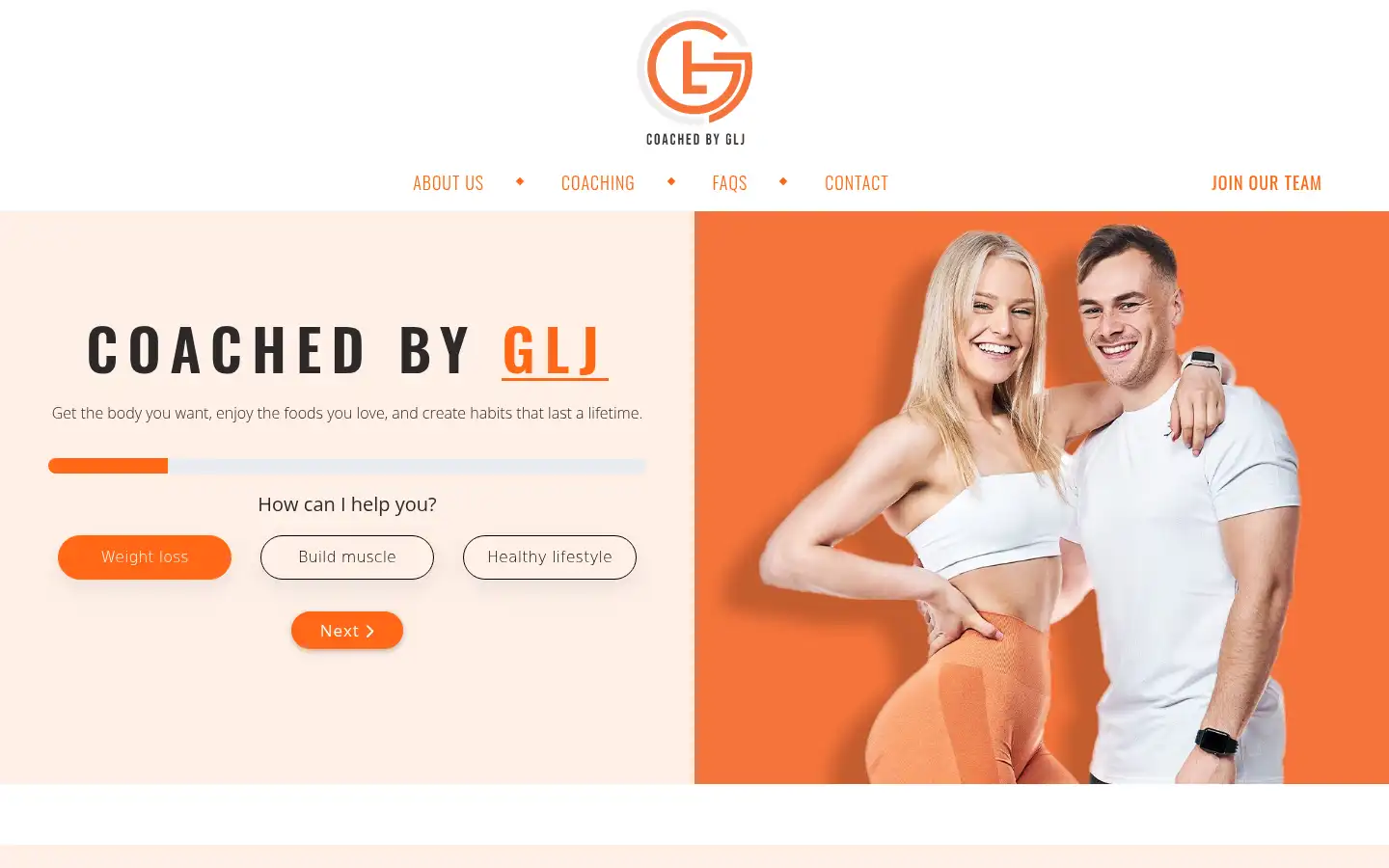 Screenshot of coachedbyglj.com