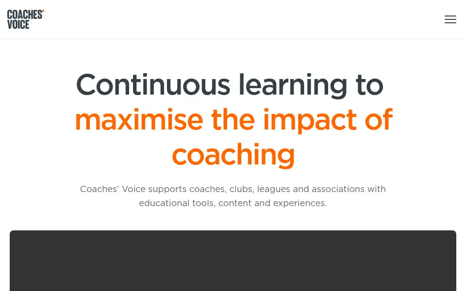 Screenshot of coachesvoice.com