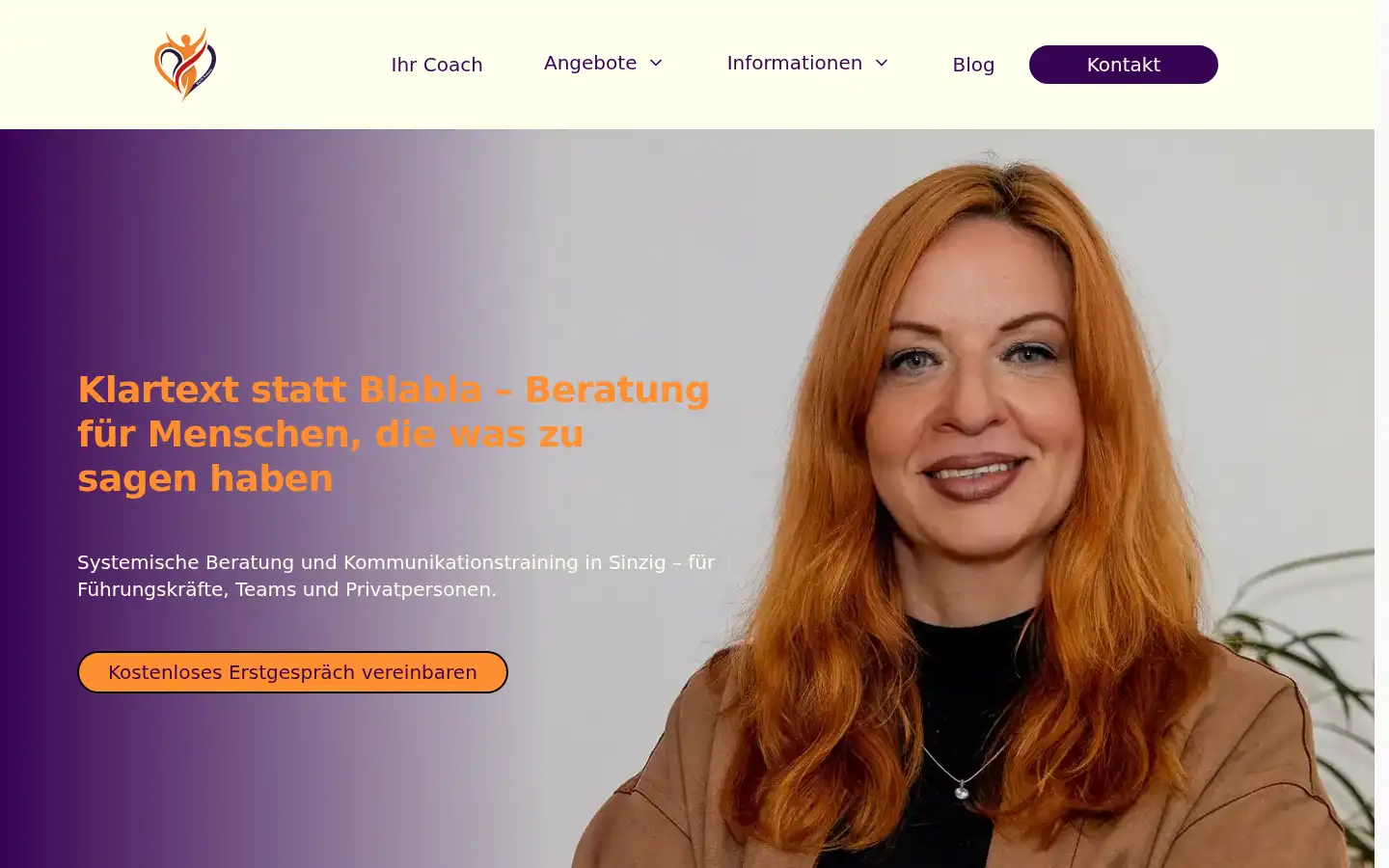 Screenshot of coachingmitherz.de