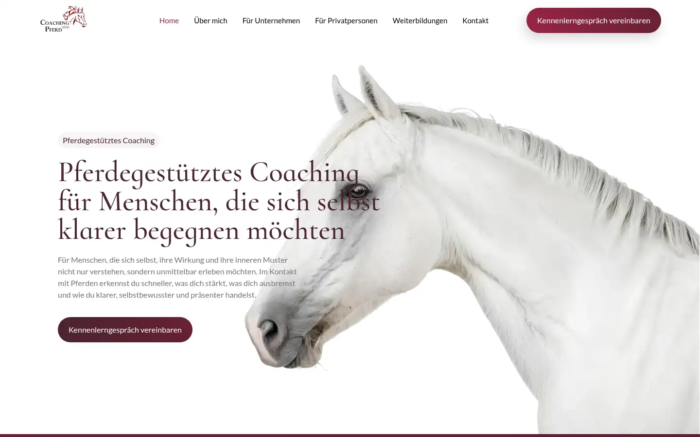 Screenshot of coachingundpferd.de