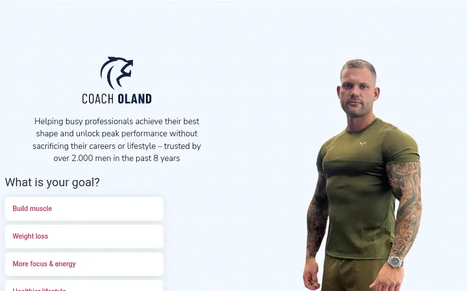Screenshot of coacholand.com
