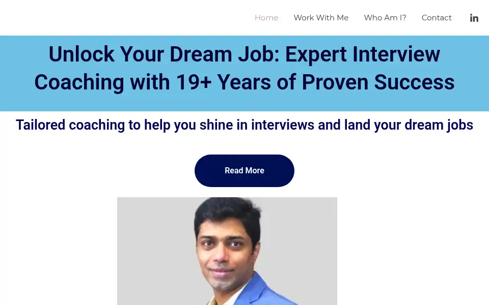 Screenshot of coachrajp.com