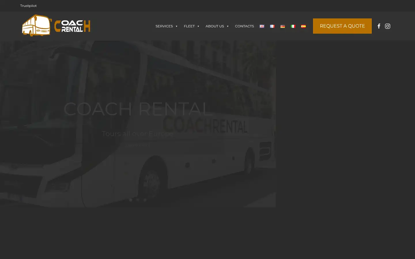 Screenshot of coachrental.it