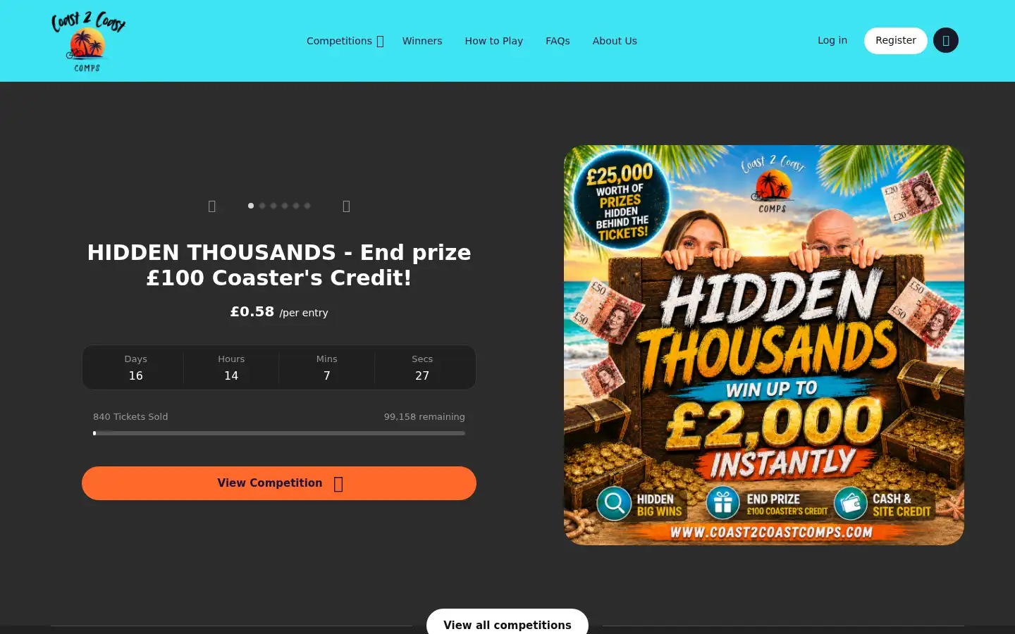 Screenshot of coast2coastcomps.com