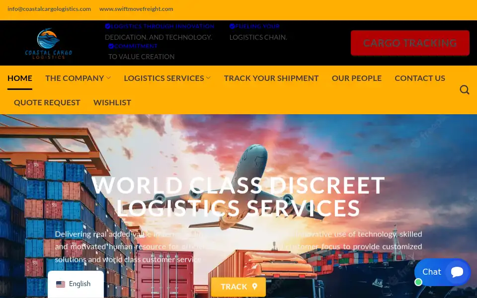 Screenshot of coastalcargologistics.com