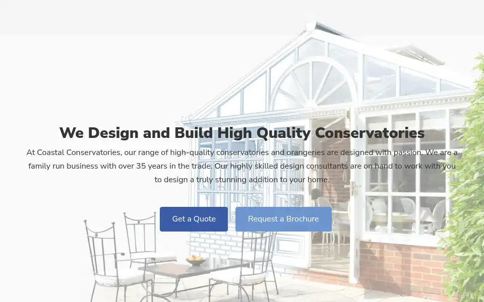 Screenshot of coastalconservatories.co.uk