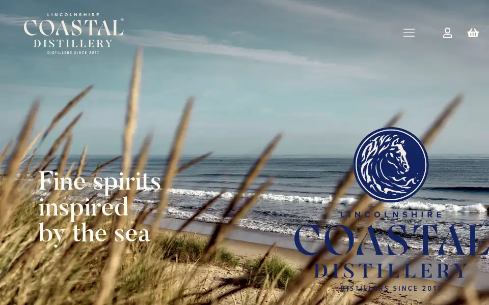 Screenshot of coastaldistillery.co.uk