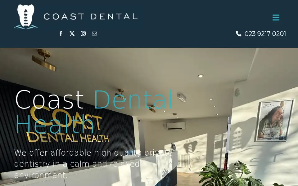 Screenshot of coastdentalhealth.co.uk