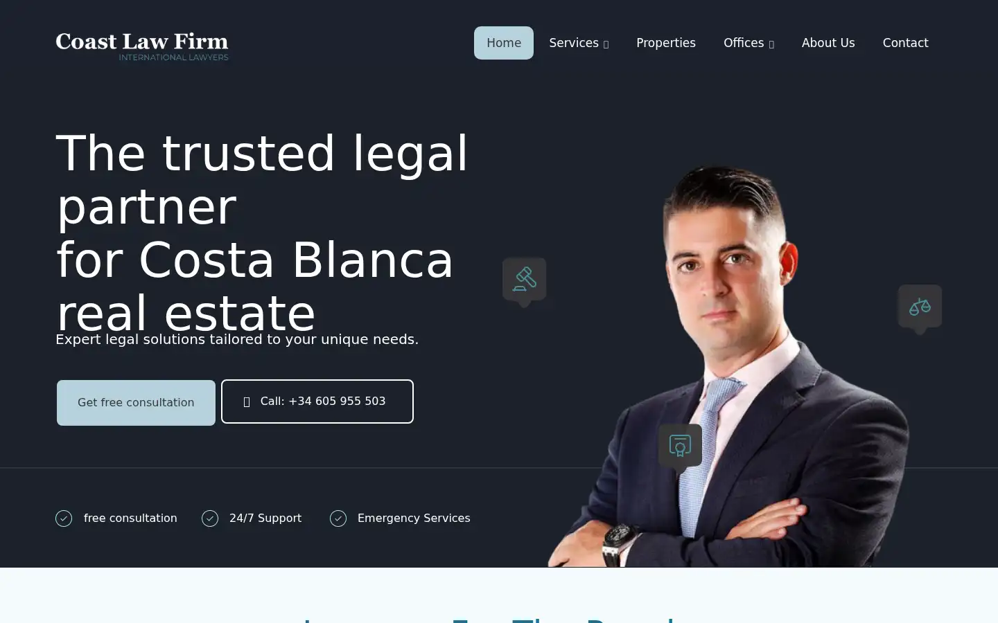 Screenshot of coastlawfirm.com