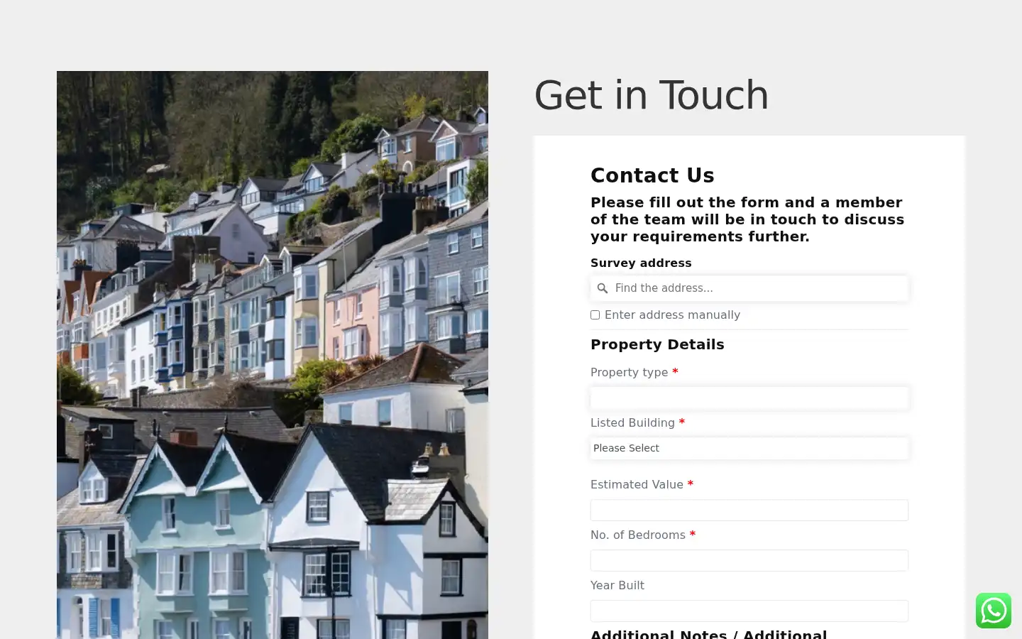 Screenshot of coastpropertysurveyors.co.uk