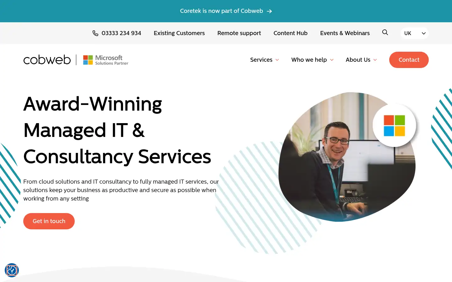 Screenshot of cobweb.com