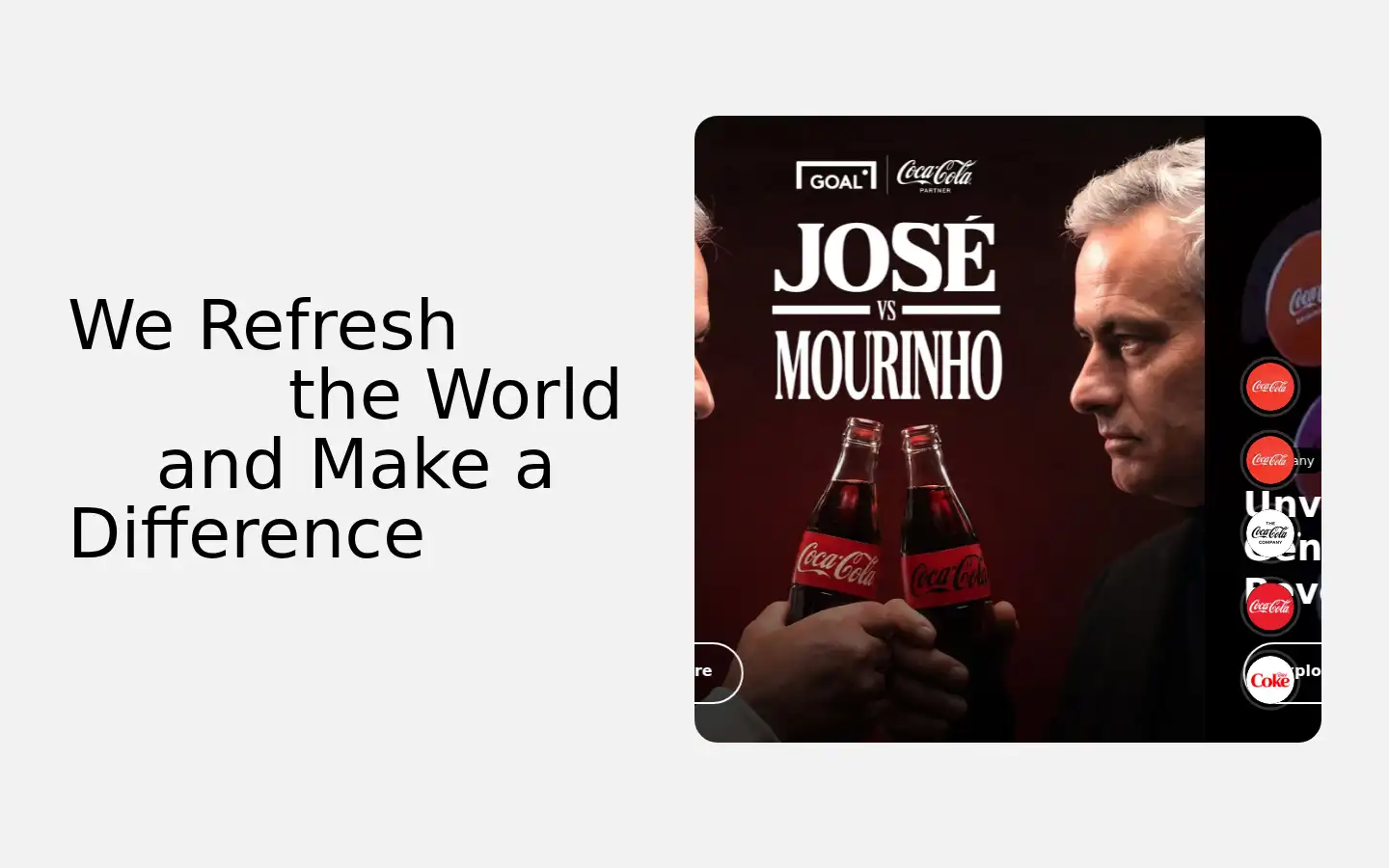 Screenshot of coca-colacompany.com