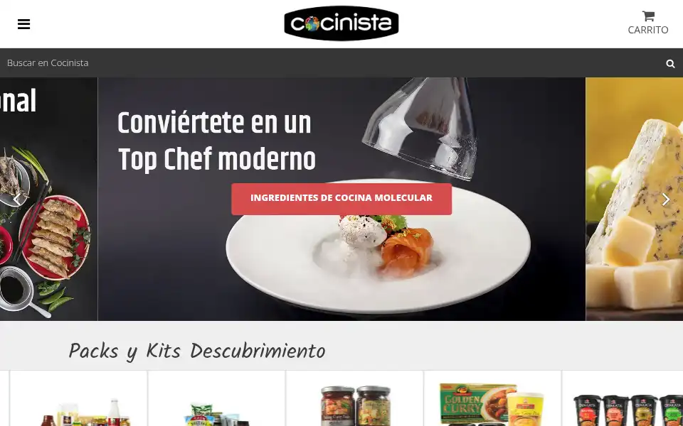 Screenshot of cocinista.es