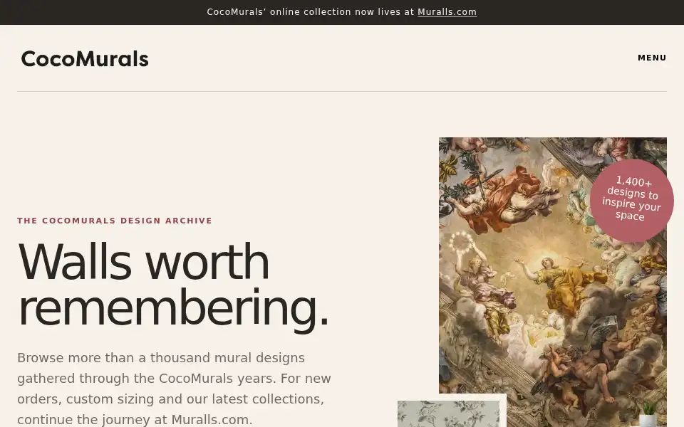 Screenshot of cocomurals.com