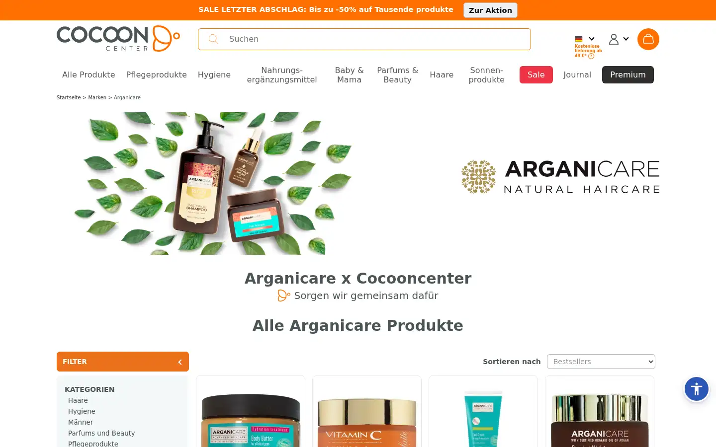 Screenshot of cocooncenter.de