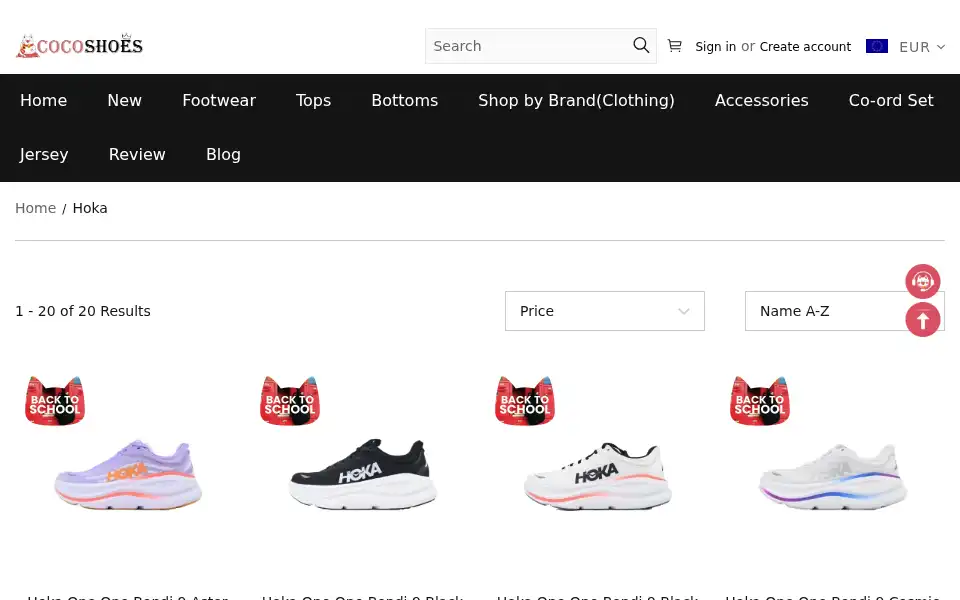 Screenshot of cocoshoes.pro