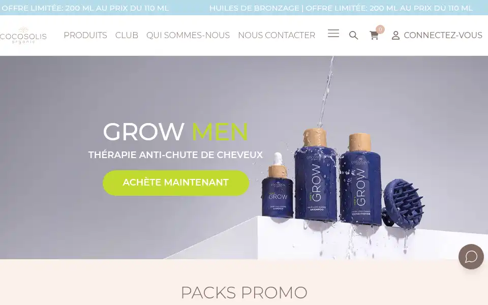 Screenshot of cocosolis.com