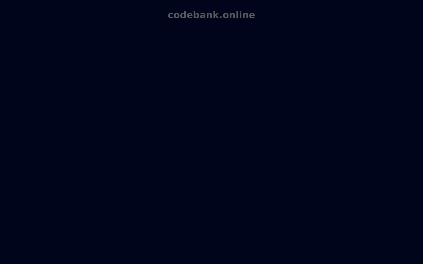Screenshot of codebank.online