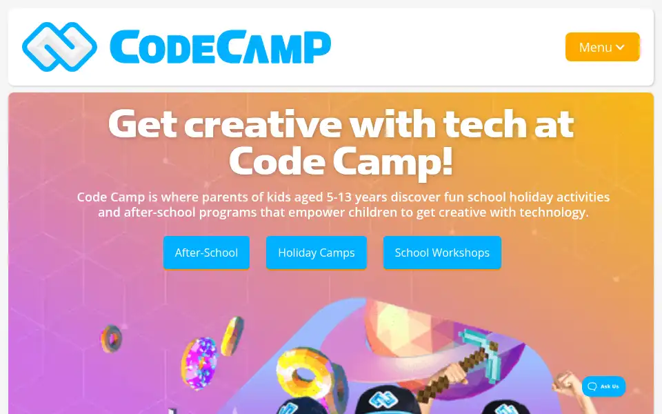 Screenshot of codecamp.co.uk