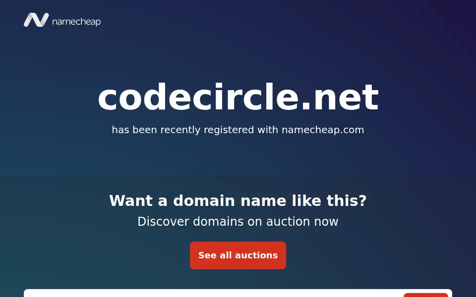 Screenshot of codecircle.net