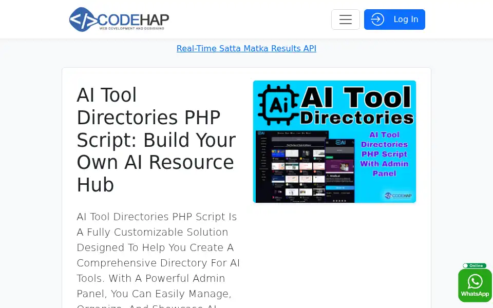 Screenshot of codehap.com