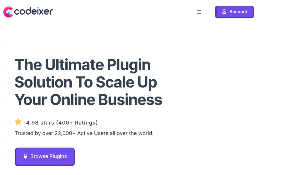 Screenshot of codeixer.com
