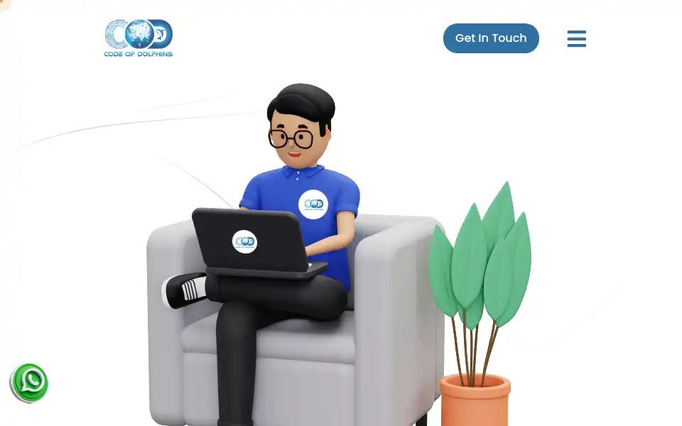 Screenshot of codeofdolphins.com