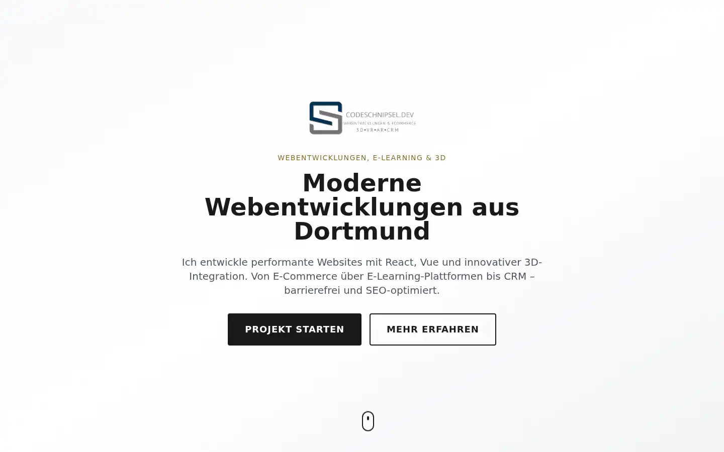 Screenshot of codeschnipsel.dev