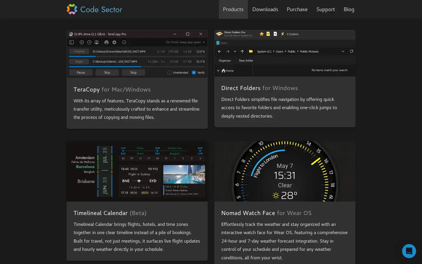 Screenshot of codesector.com