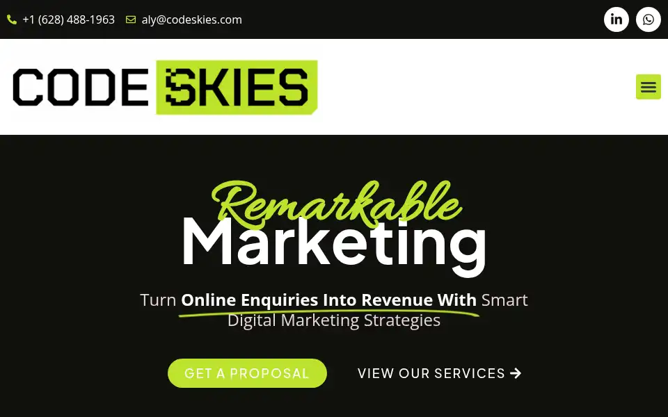Screenshot of codeskies.com