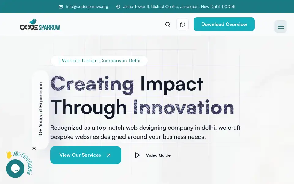 Screenshot of codesparrow.org