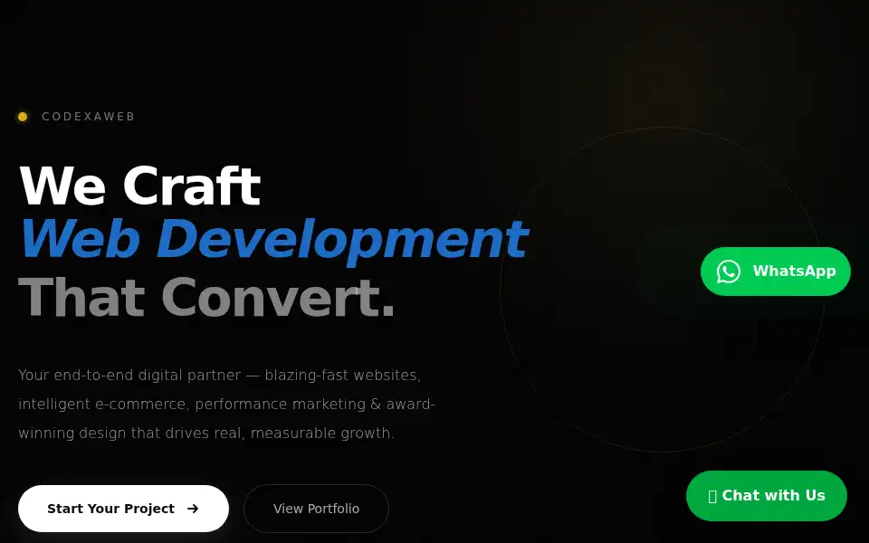 Screenshot of codexaweb.in