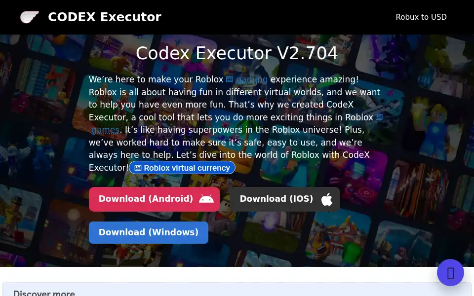 Screenshot of codexexecutor.net