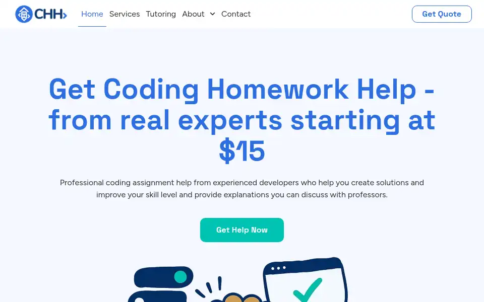 Screenshot of codinghomeworkhelp.com