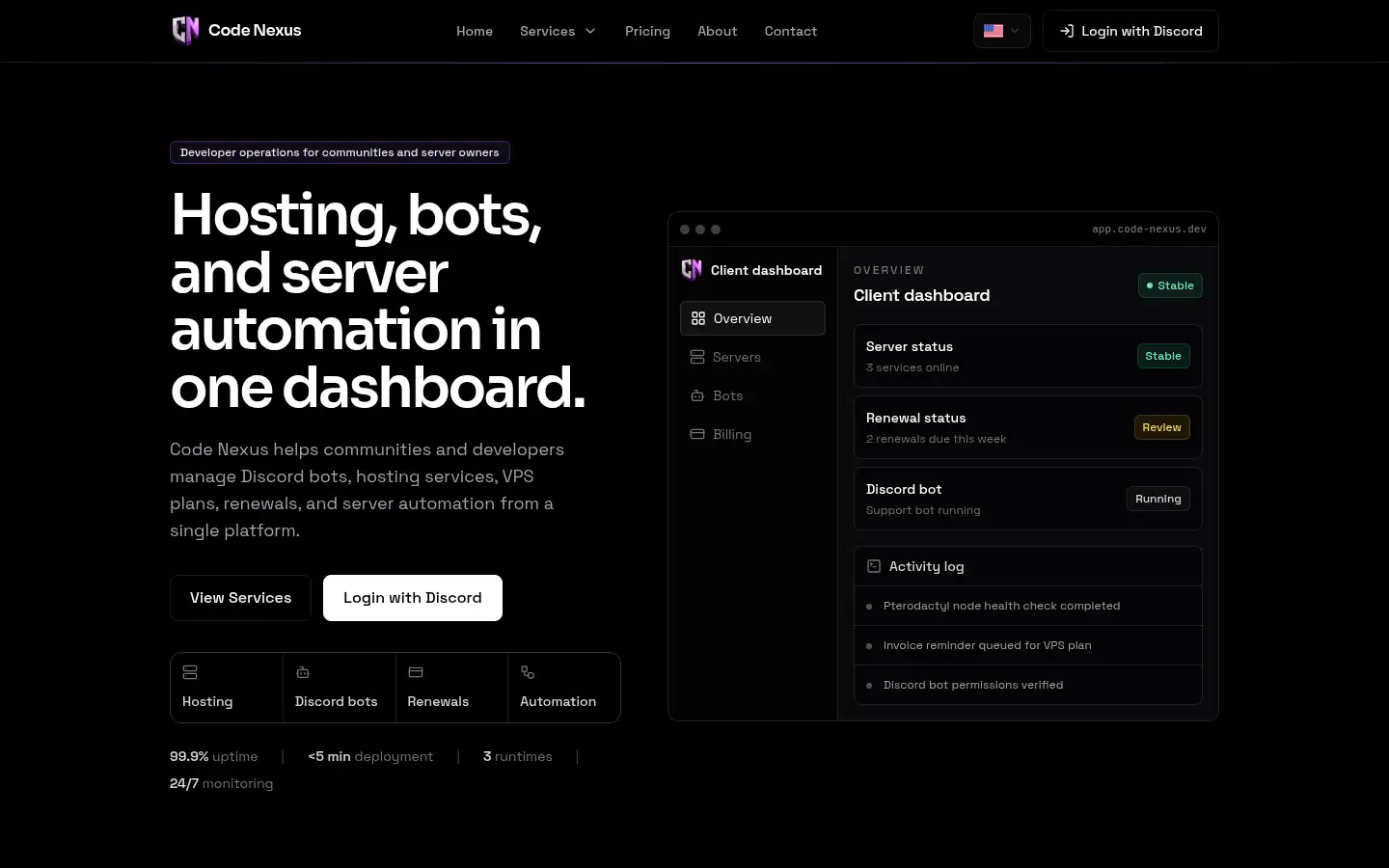 Screenshot of codnex.xyz