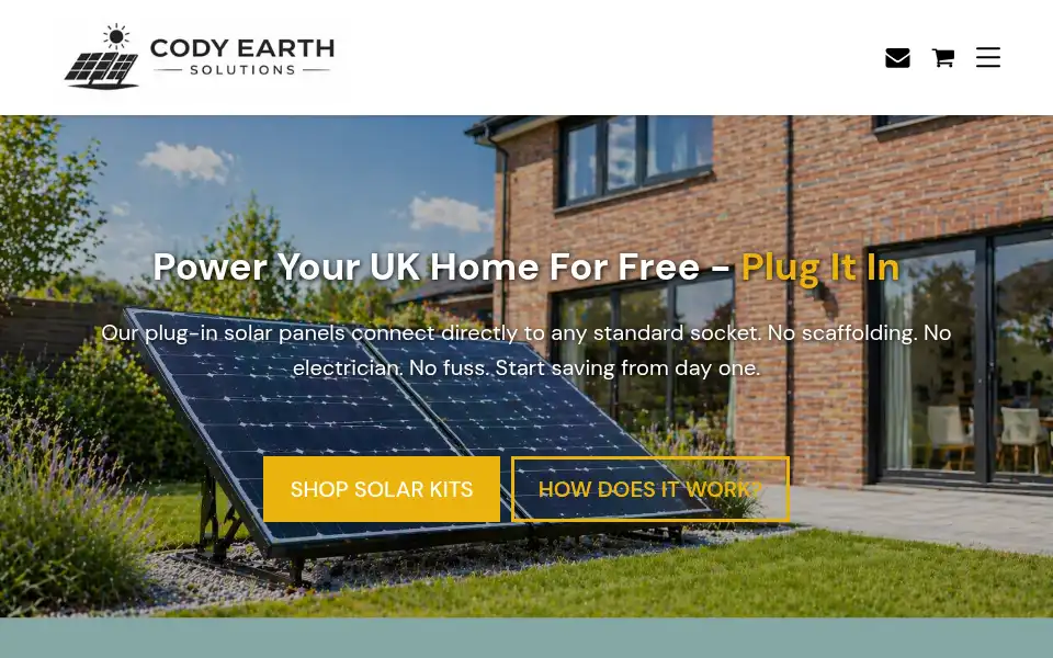 Screenshot of codyearthsolutions.com