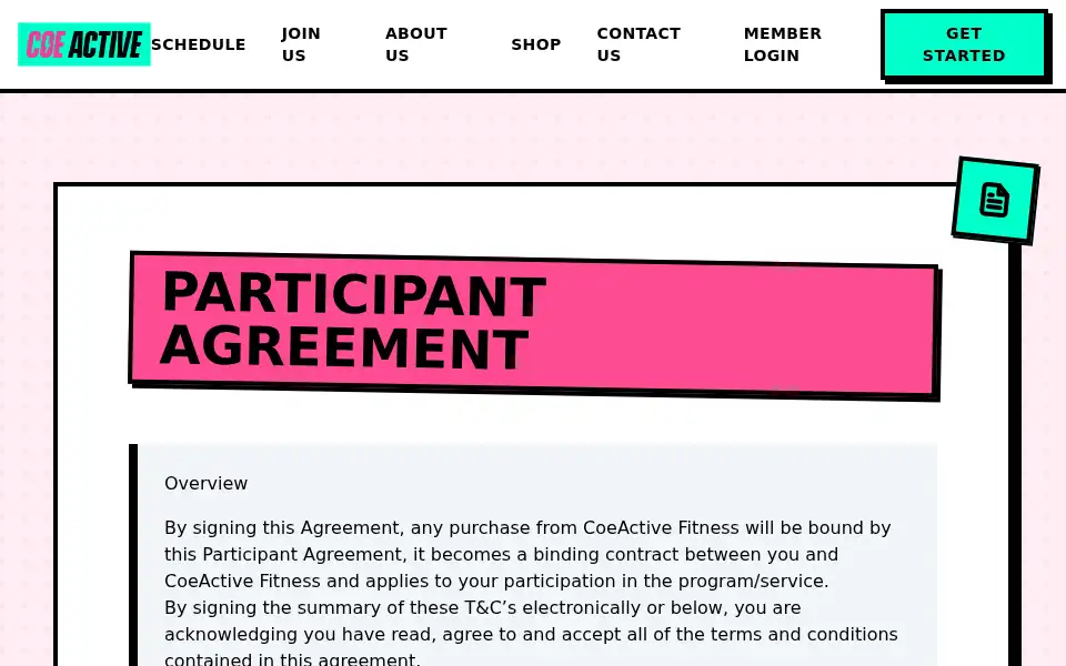 Screenshot of coeactivefitness.co.uk